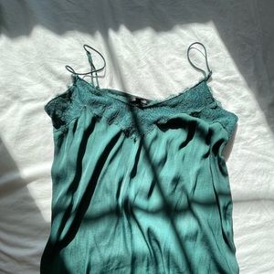 Dynamite Green Lace Cami